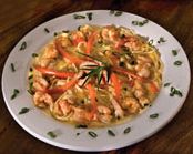 Shrimp LaFourche (shrimp pasta)