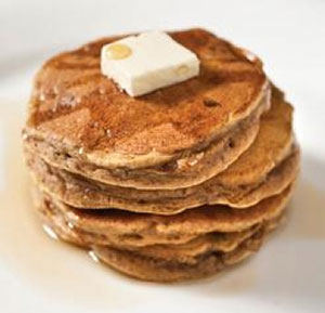 Sweet Potato Praline Pancakes